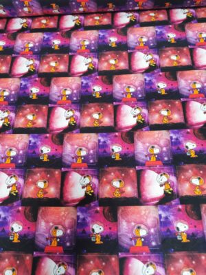 Snoopy patchwork cotton fabric