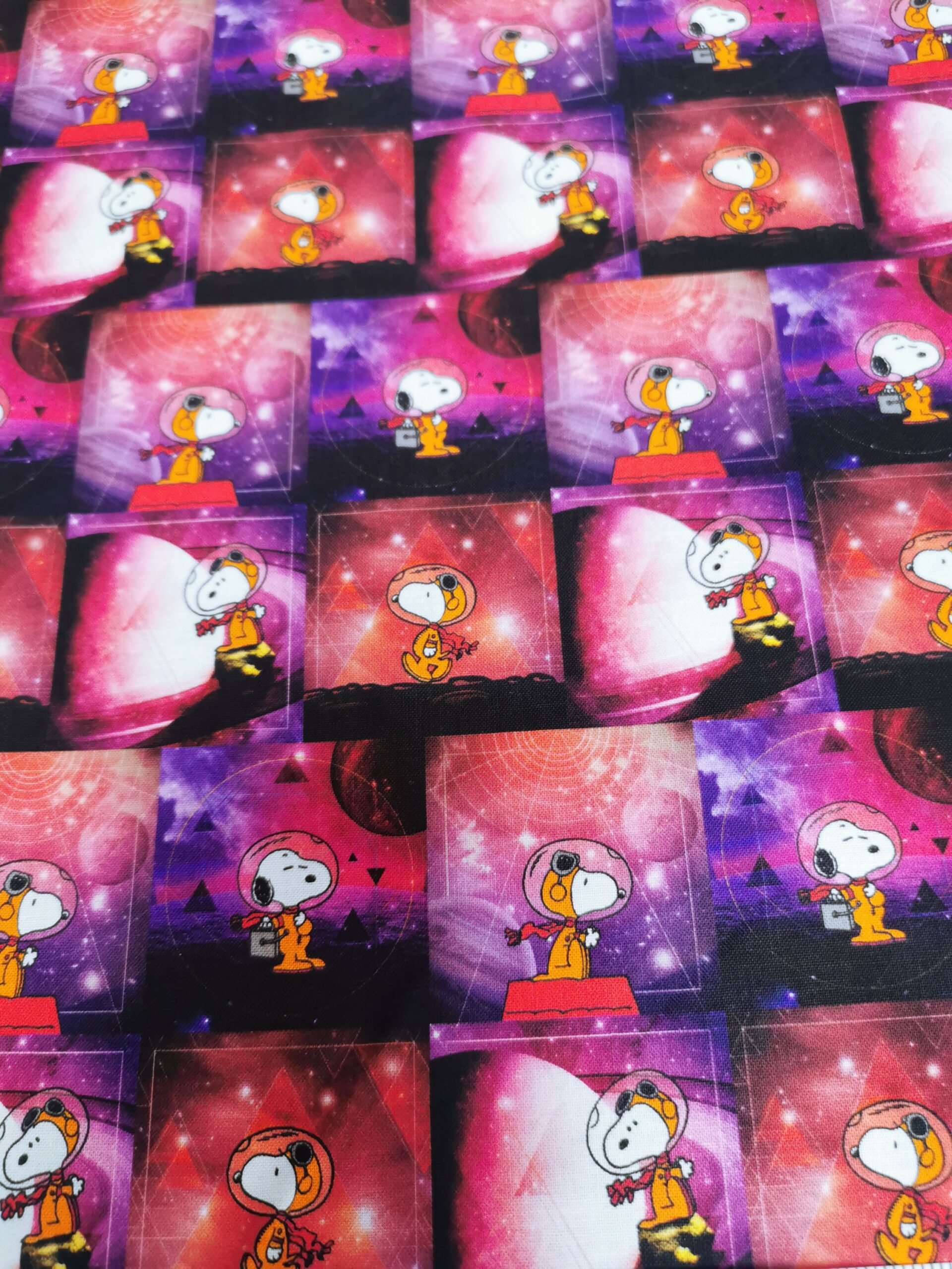 Snoopy patchwork cotton fabric - Image 2