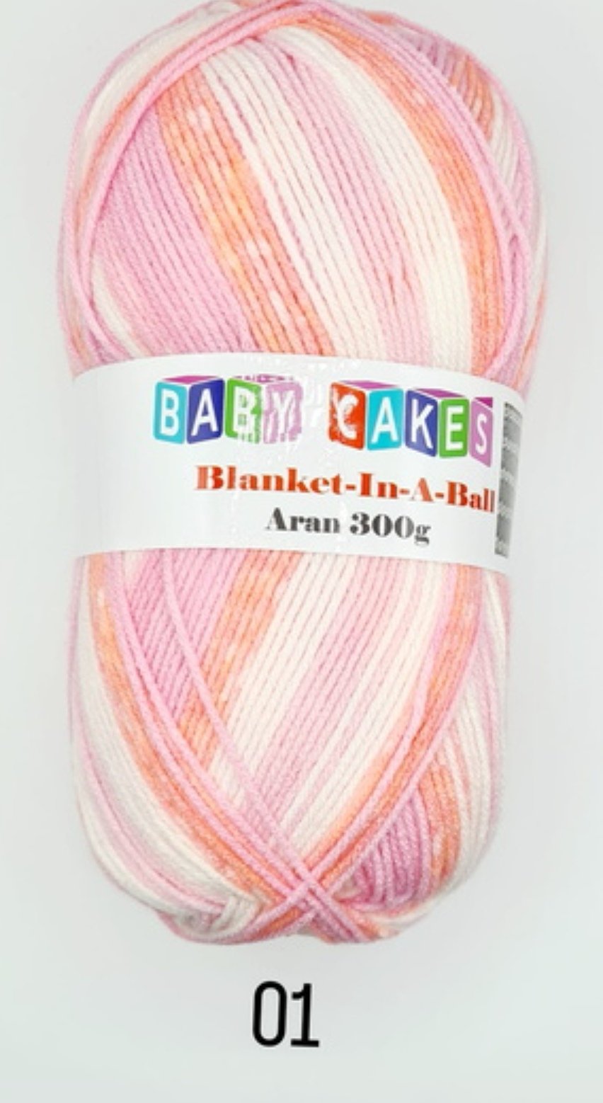 Woolcraft Baby Cakes Blanket In A Ball 300g Aran