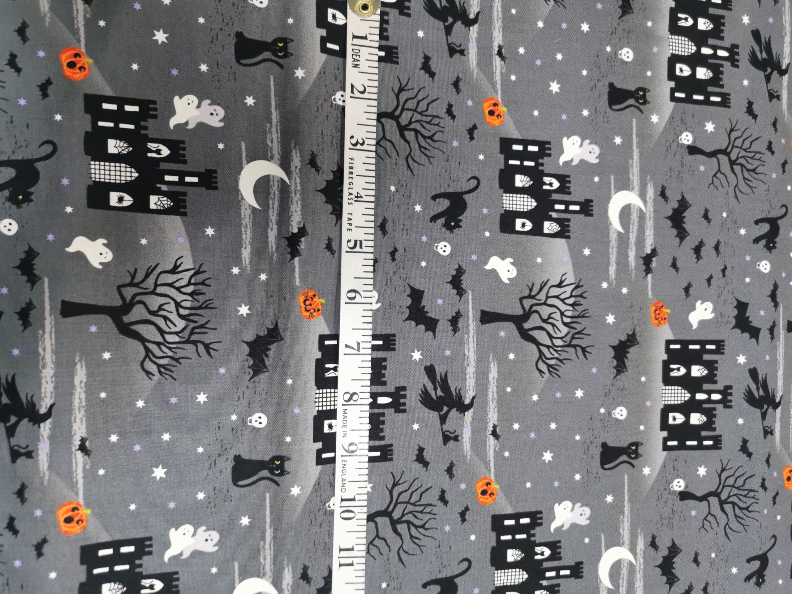 Castle spooky Halloween Lewis and Irene glow in the dark patchwork fabrics - Image 9