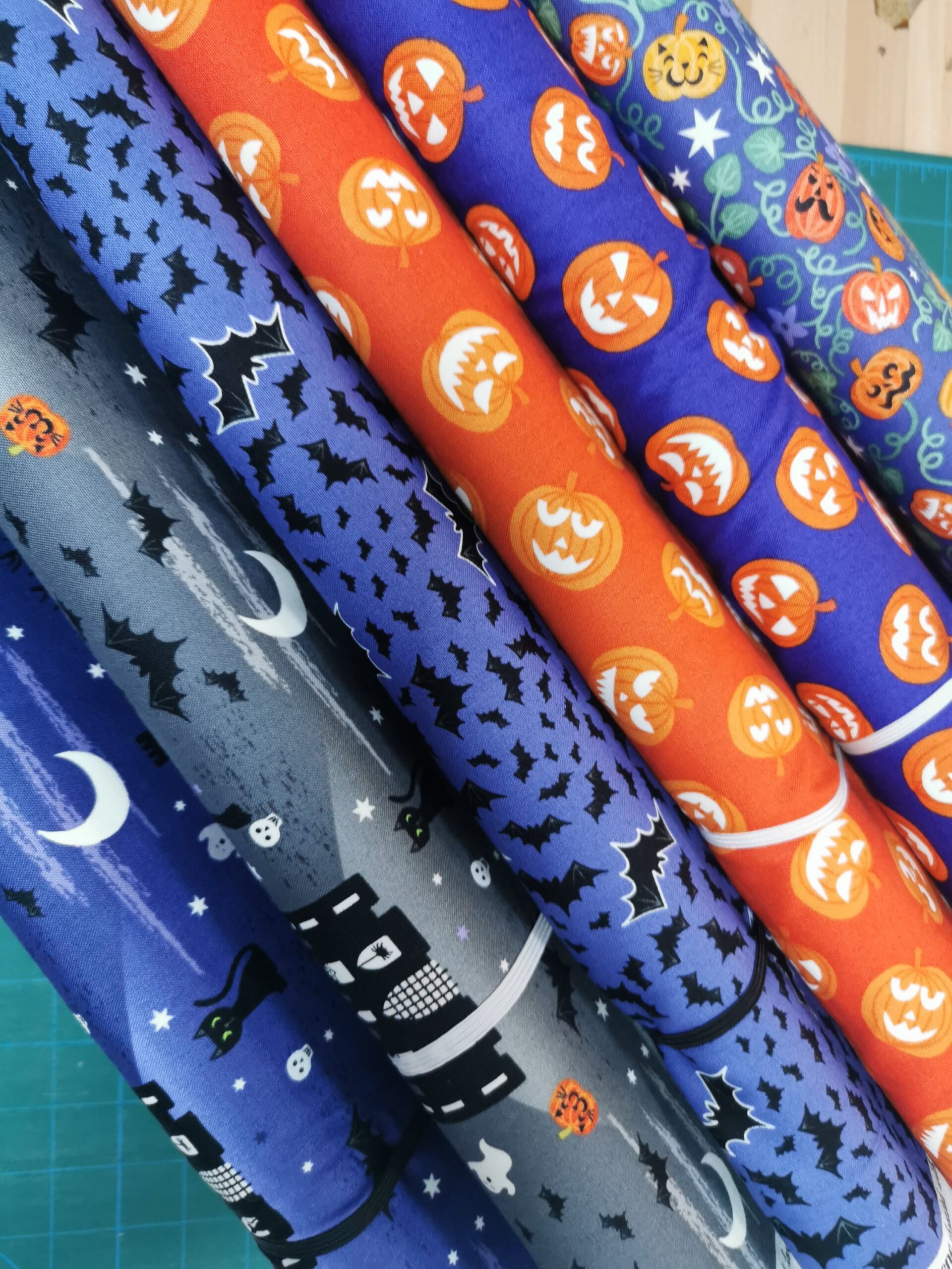 Castle spooky Halloween Lewis and Irene glow in the dark patchwork fabrics