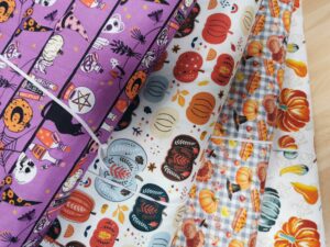 Autumn / Halloween patchwork cotton fabric